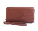 WU0012 Ava Double Zip-Around Wallet Wristlet - MiMi Wholesale