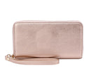 WU0012 Ava Double Zip-Around Wallet Wristlet - MiMi Wholesale