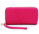 WU0012 Ava Double Zip-Around Wallet Wristlet - MiMi Wholesale