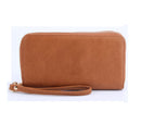 WU0012 Ava Double Zip-Around Wallet Wristlet - MiMi Wholesale