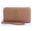WU0012 Ava Double Zip-Around Wallet Wristlet - MiMi Wholesale