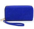 WU0012 Ava Double Zip-Around Wallet Wristlet - MiMi Wholesale