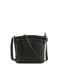 WU059 Rachel Front Double Zip Crossbody Bag - MiMi Wholesale