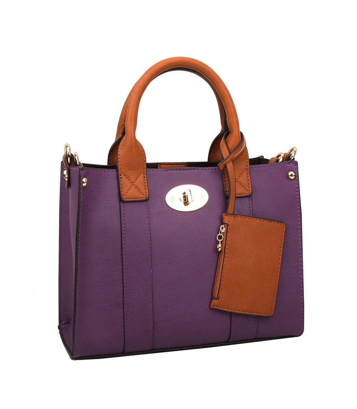 WU061 Cameran 3 - in - 1 Boxy Satchel & Crossbody - MiMi Wholesale
