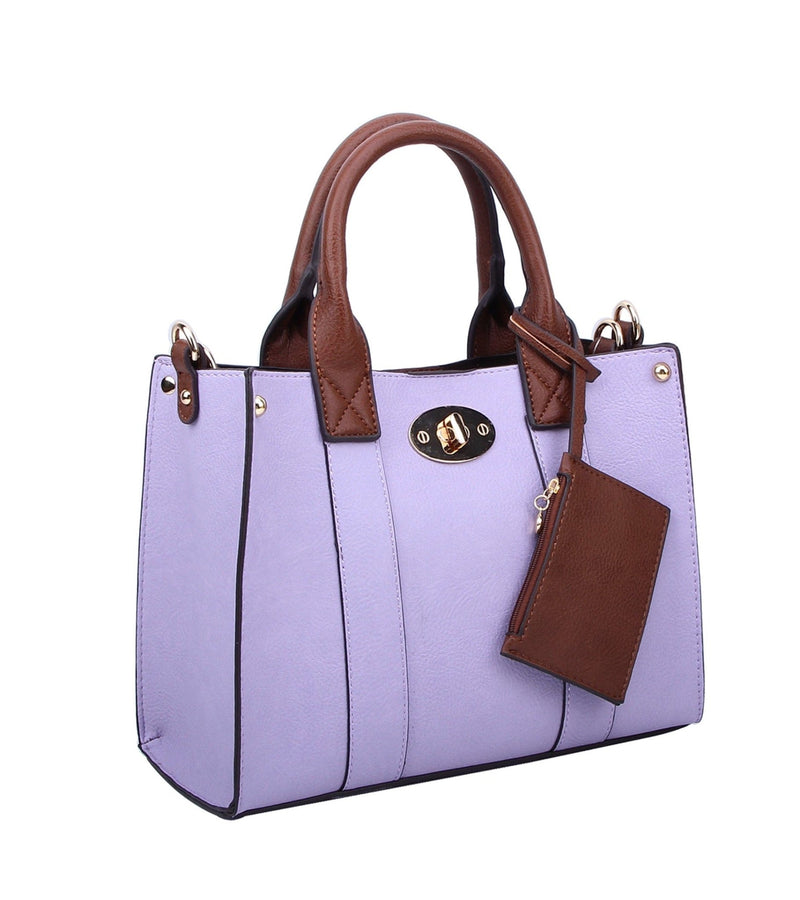WU061 Cameran 3 - in - 1 Boxy Satchel & Crossbody - MiMi Wholesale