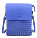 WU113 Sadie Woven Double Compartment Crossbody Bag - MiMi Wholesale