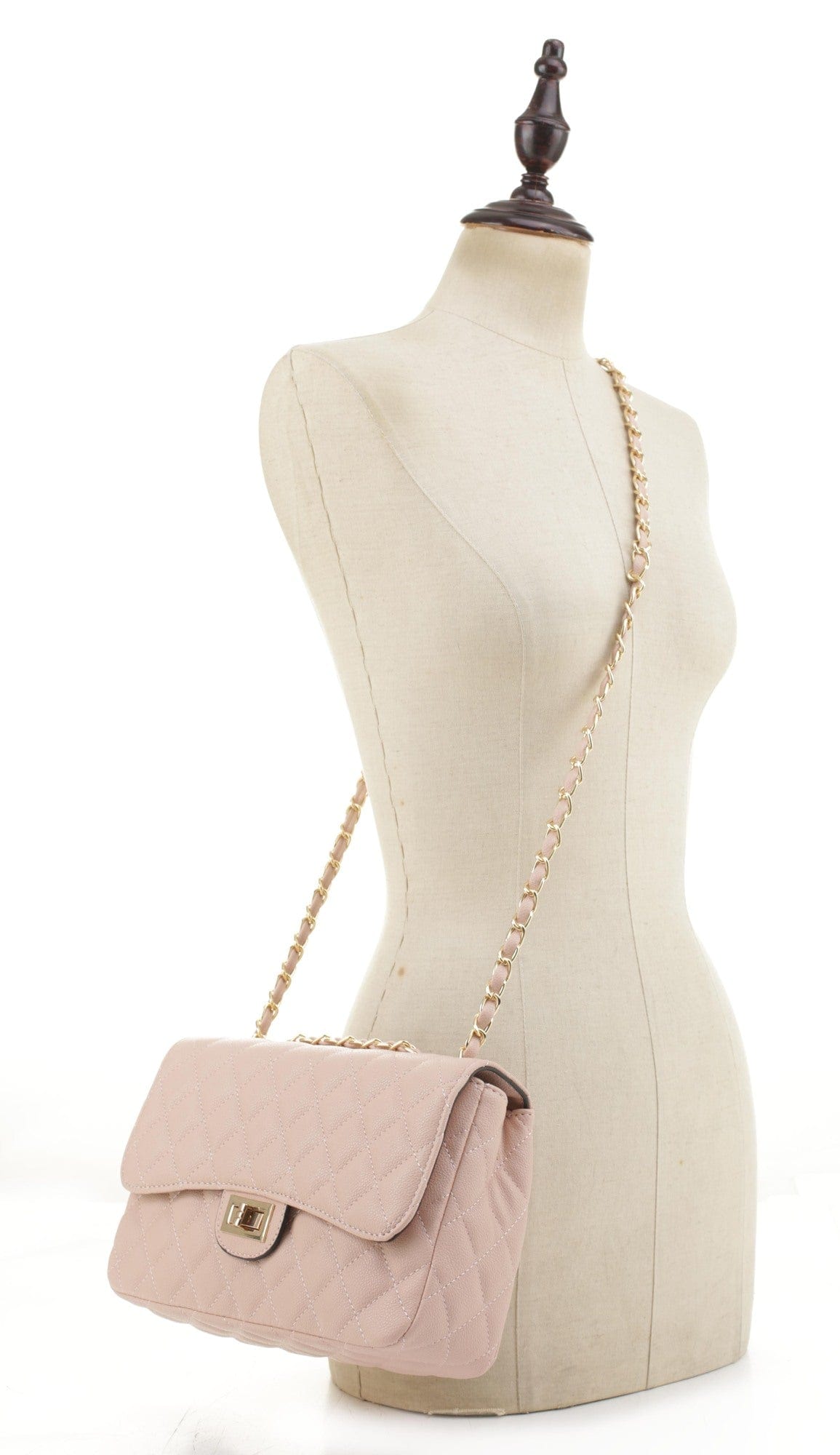 XB20031 Elizabeth Quilted Crossbody Bag - MiMi Wholesale