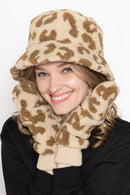 YGM120004 Leopard Teddy Pop - Top Mittens - MiMi Wholesale