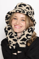 YGM120004 Leopard Teddy Pop - Top Mittens - MiMi Wholesale