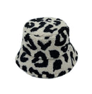 YHU120005 Leopard Teddy Bucket Hat - MiMi Wholesale