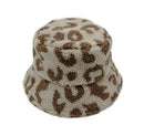 YHU120005 Leopard Teddy Bucket Hat - MiMi Wholesale