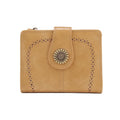 YX25766-6 Lena Vegan Leather Laser Cut Out Detail Wallet - MiMi Wholesale