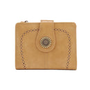 YX25766-6 Lena Vegan Leather Laser Cut Out Detail Wallet - MiMi Wholesale