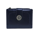 YX25766 - 6 Lena Vegan Leather Laser Cut Out Detail Wallet - MiMi Wholesale