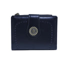 YX25766 - 6 Lena Vegan Leather Laser Cut Out Detail Wallet - MiMi Wholesale