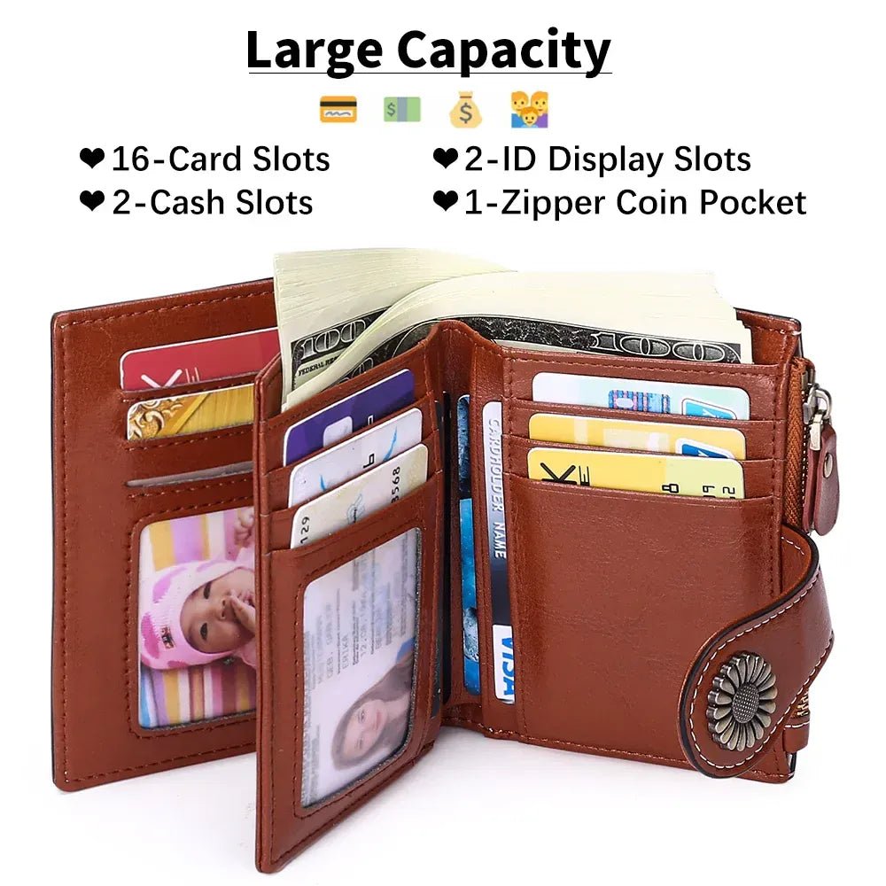 YX25766 - 6 Lena Vegan Leather Laser Cut Out Detail Wallet - MiMi Wholesale
