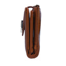 YX25766 - 6 Lena Vegan Leather Laser Cut Out Detail Wallet - MiMi Wholesale