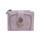 YX25766 - 6 Lena Vegan Leather Laser Cut Out Detail Wallet - MiMi Wholesale