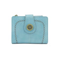 YX25766-6 Lena Vegan Leather Laser Cut Out Detail Wallet - MiMi Wholesale