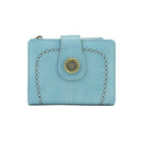 YX25766-6 Lena Vegan Leather Laser Cut Out Detail Wallet - MiMi Wholesale