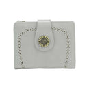 YX25766-6 Lena Vegan Leather Laser Cut Out Detail Wallet - MiMi Wholesale