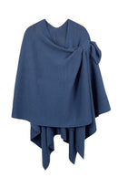 ZCR320004 Solid Ruana With Shoulder Strap - MiMi Wholesale