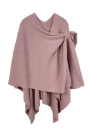 ZCR320004 Solid Ruana With Shoulder Strap - MiMi Wholesale
