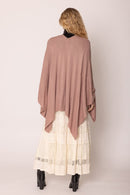 ZCR320004 Solid Ruana With Shoulder Strap - MiMi Wholesale