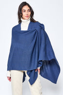 ZCR320004 Solid Ruana With Shoulder Strap - MiMi Wholesale