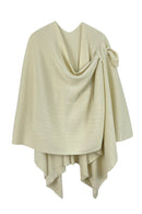 ZCR320004 Solid Ruana With Shoulder Strap - MiMi Wholesale