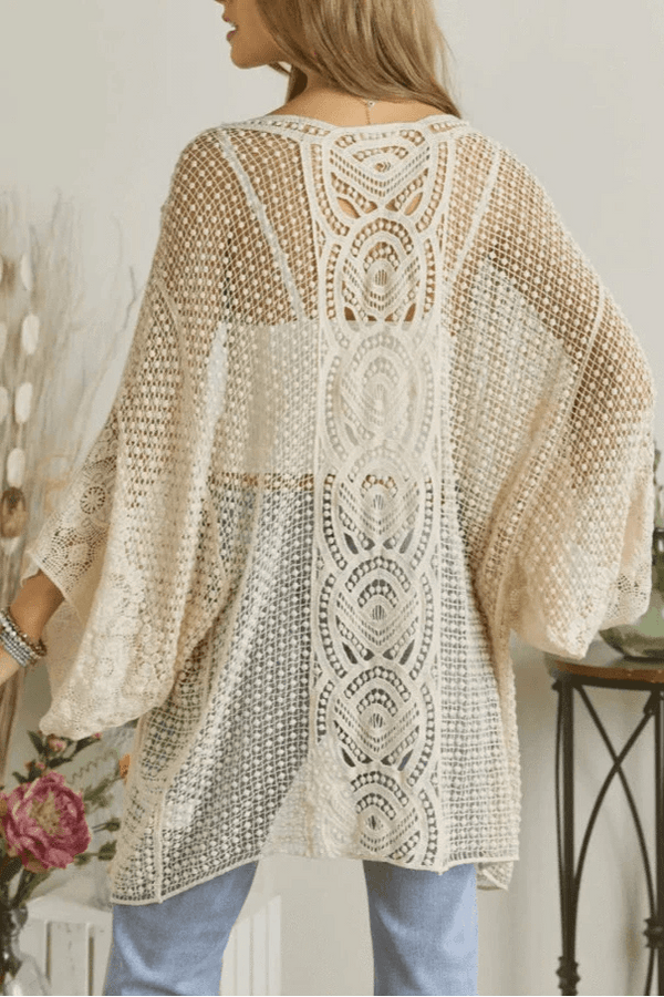 ZLC310142 Marley Crochet Cardigan - MiMi Wholesale