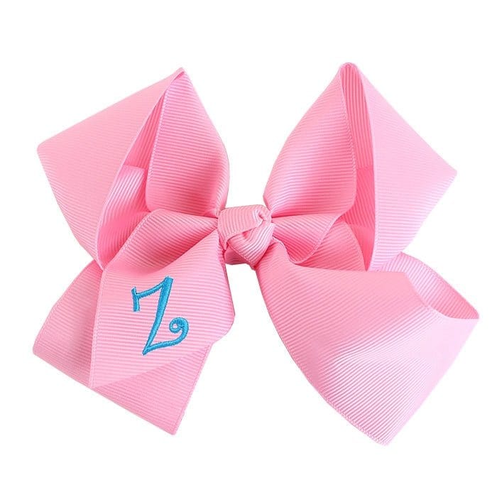 12 Pack Monogrammable Hair Bows - MiMi Wholesale