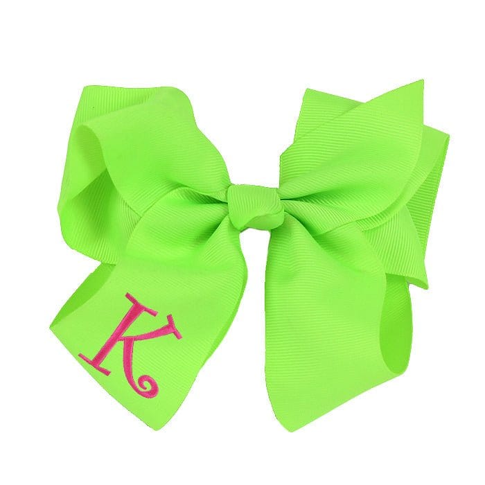 12 Pack Monogrammable Hair Bows - MiMi Wholesale