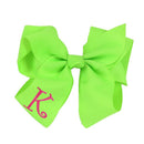 12 Pack Monogrammable Hair Bows - MiMi Wholesale