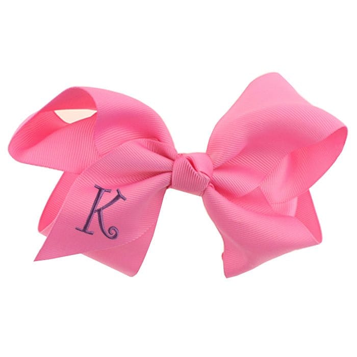 12 Pack Monogrammable Hair Bows - MiMi Wholesale