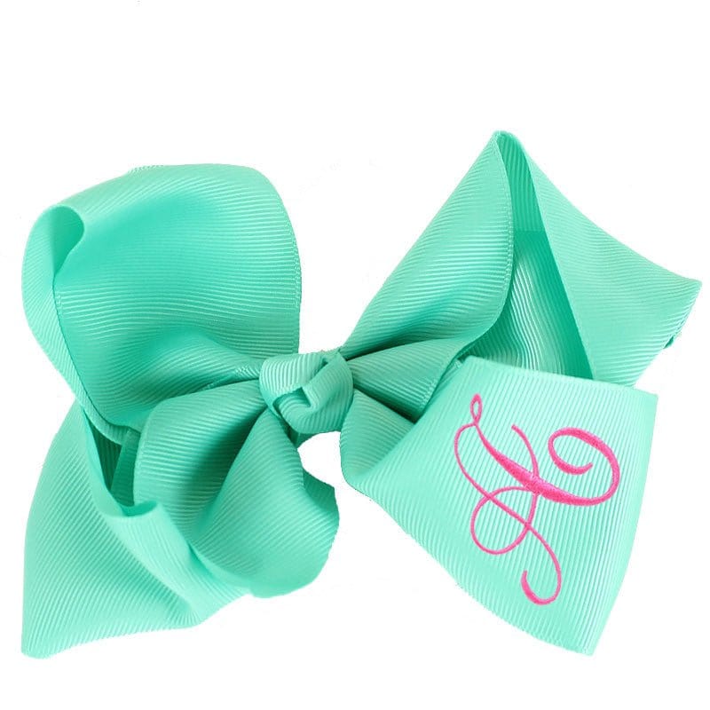 12 Pack Monogrammable Hair Bows - MiMi Wholesale