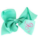 12 Pack Monogrammable Hair Bows - MiMi Wholesale