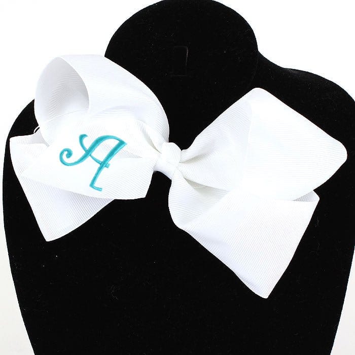 12 Pack Monogrammable Hair Bows - MiMi Wholesale