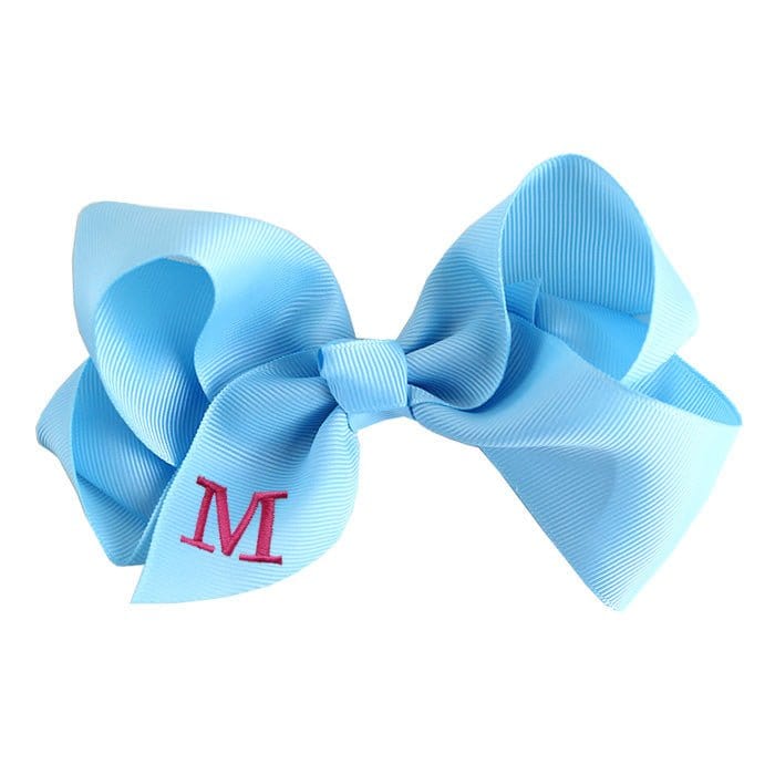 12 Pack Monogrammable Hair Bows - MiMi Wholesale