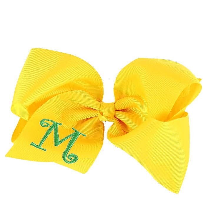 12 Pack Monogrammable Hair Bows - MiMi Wholesale