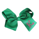 12 Pack Monogrammable Hair Bows - MiMi Wholesale