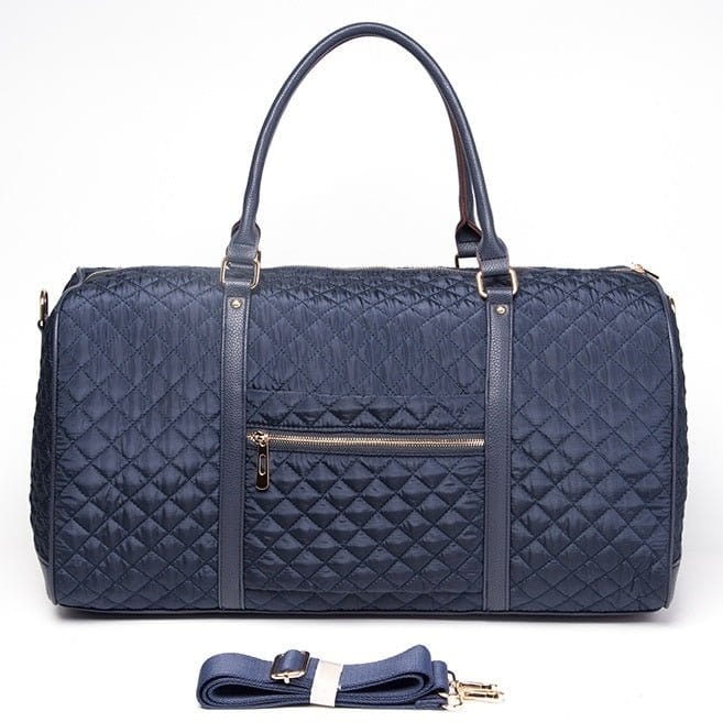 201980 Quilted Nylon Duffel Bag - MiMi Wholesale