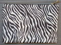 BG377X165 Zebra print Cosmetic/makeup pouch