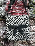 QZB2723-1 Quilted Zebra Print Crossbody With Bow