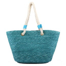 2454 Rope Handle Straw Shoulder Tote/Beach Bag - MiMi Wholesale