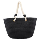 2454 Rope Handle Straw Shoulder Tote/Beach Bag - MiMi Wholesale