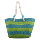 2455 Rope Handle Straw Shoulder Tote/Beach Bag - MiMi Wholesale