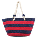 2455 Rope Handle Straw Shoulder Tote/Beach Bag - MiMi Wholesale