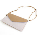 6024(BK) Seersucker Leather Top Envelope Clutch for Monogram - MiMi Wholesale