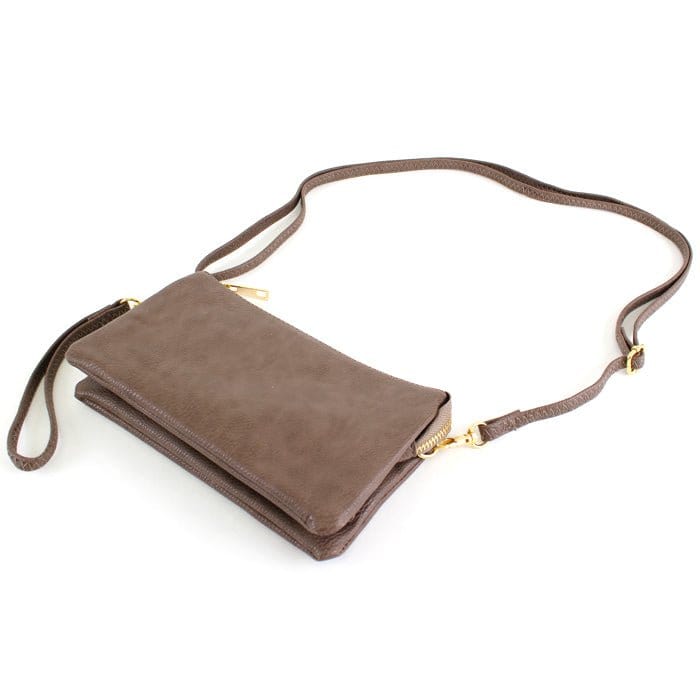7013 Monogrammable Three Compartments Crossbody Bag - MiMi Wholesale